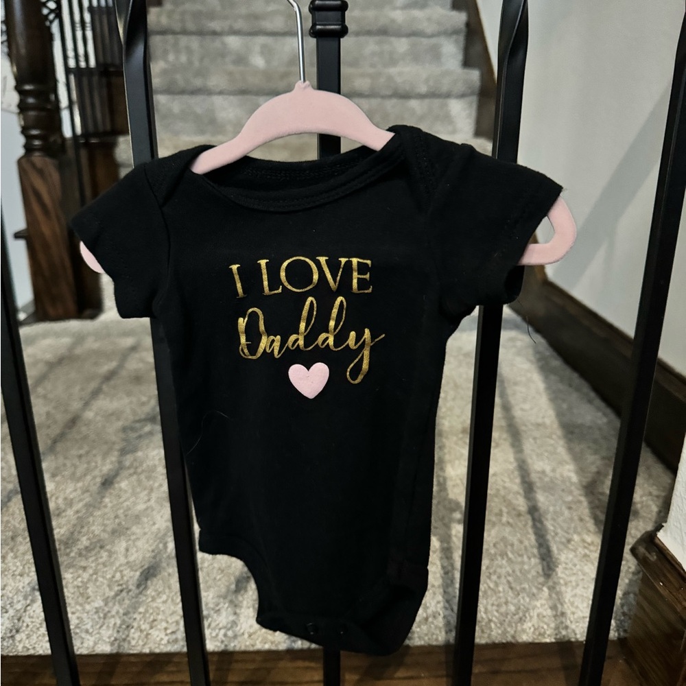Amazon I Love Daddy Baby Girl Bodysuit